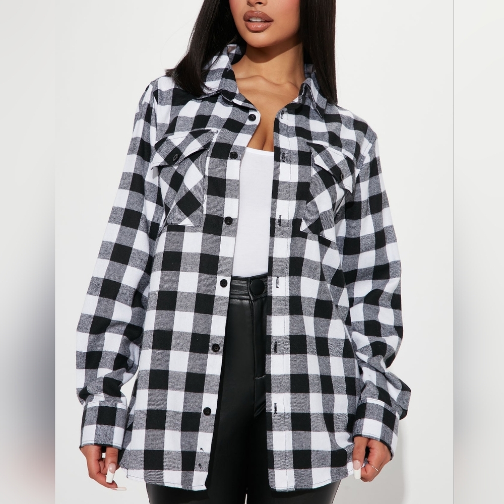 Ochenta Buffalo Plaid Button-Up Shirt